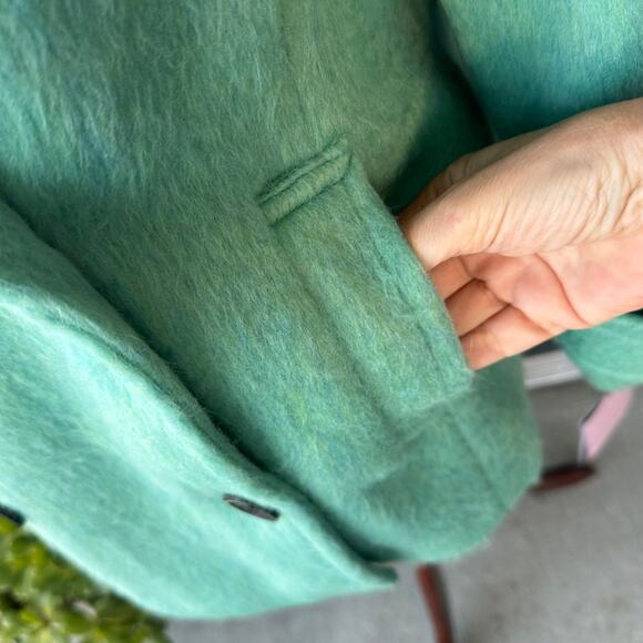 NWT Avec Les Filles Sea Breeze Mint Peacoat XS Scandi Girl Pastel Preppy Soft - Picture 4 of 11